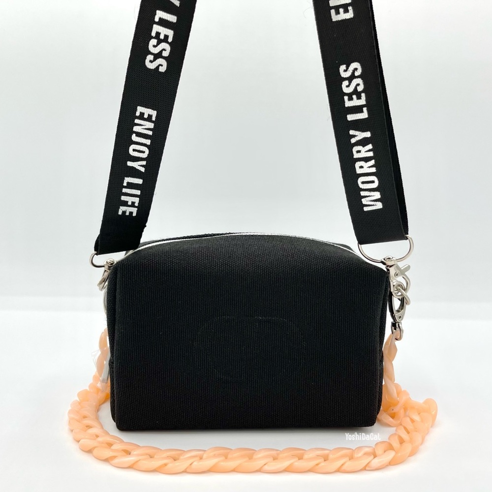 🆕 Dior Cosmetic Case to Crossbody Bag Purse, Black w/CD Logo, Beauty Line, New - Picture 9 of 13